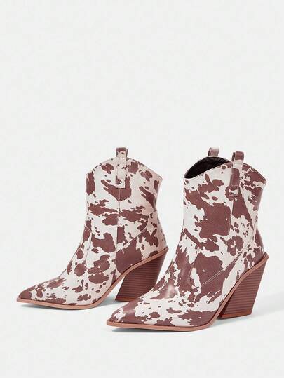 Styleloop Giày bốt nữ đế dày, tua rua đính đá, cao đến giữa bắp chân, màu đen