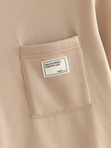 Manfinity NXTstreet 2 件套男士休闲针织长袖修身连帽衫运动衫和抽绳腰裤套装，秋季服装，冬季 - 彩色 - 查看 5