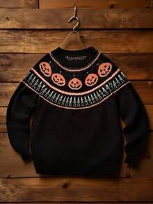 Whyspr Halloween Knits And Sweatshirts Limited Halloween Plus Size Sweaters Fall Winter Cloth For Women Autumn - Multicolor - View 4