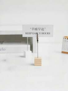 20/10/3PCS/Set Solid Wood Dining Table Card Holder Stands, Note Holder Stands, Photo Display - Suitable For Price Tags, Photos, Table Signs And Table Numbers