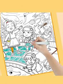 Zazumi 1PC Brain Teaser Quiet Book Find And Color Activity Sensory Learning Toy Educational Puzzle Games For Focus And Early Development - Multicolor - View 2