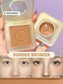 SHEGLAM Sunside 古銅色-仲夏粉底輪廓持久均勻著色中性暖色調古銅色雕塑自然啞光面部彩妝促銷輪廓和古銅色 品牌 美容 化妝 化妝品 適合女性與女孩 完美搭配夏季春季 Y2K 時尚 流行 生日 母親節禮物 假期 派對準備就緒 最佳顏色 - Midsummer - 查看 9