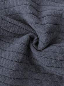 Elenzga Women's Casual Braided Knit A-Line Sweater Dress - Grey - View 7