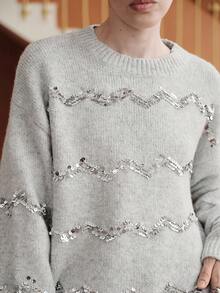 Uhlyne Uhlyne Sweater Halloween untuk Wanita - Light Grey - View 2