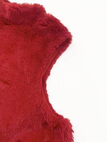 Franclia Women's Elegant Solid Color Stand Collar Sleeveless Top, Party For Women, Christmas Women's, Fall For Women, Business Casual Women, Women's Halloween Costume, Wedding Guest For Women, Going Out, Classy For Women, Christmas Red Top - Red - View 4