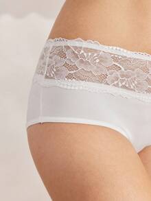 Ocili Comfortable Lace Ladies' Triangle Panties Bridallingerie - White - View 5