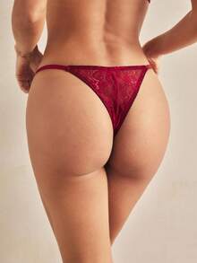 Charlaine 3件装 女士蕾丝边低腰丁字裤 - 彩色 - 查看 2