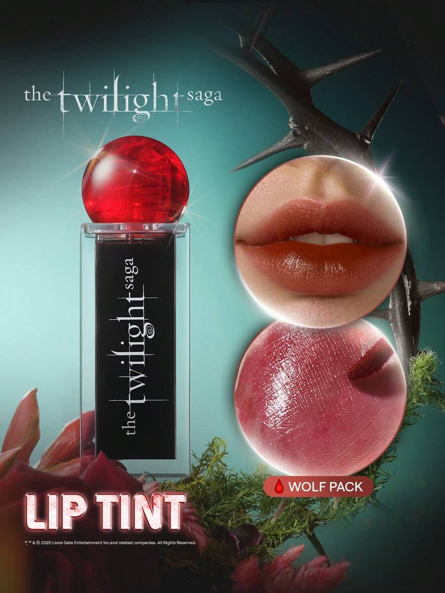 The Twilight Saga X SHEGLAM Immortality Tinte de Labios-Wolf Pack Marca Belleza Maquillaje Cosmético para Mujeres Niñas Perfecto para Otoño Invierno Ideal para Y2K Elegante Moda Adecuado para Cumpleaños Navidad Presente Fiesta Listo Mejor Color