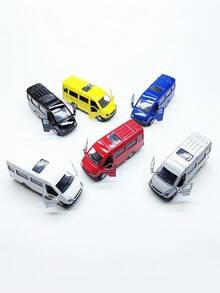 Zazumi 1PC Bus Toy, A Van Model, A Door-Opening Toy Car, A Perfect Birthday Toy, Thanksgiving, Christmas Gifts, Easter Gifts, Back To School, Interacting With Friends And Classmates