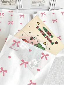 200 Peças Sacolas de Presente com Alça de 4,7 x 6,7 Polegadas em Papel Kraft Marrom Granel para Casamento, Festa de Aniversário, Lembrancinhas e Artesanato - Multicolorido - Visão 5