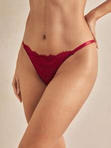 Charlaine 3件装 女士蕾丝边低腰丁字裤 - 彩色 - 查看 5