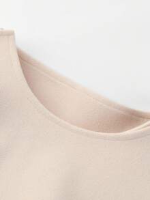 GlowEve Women's Elegant Solid Color Waist Cinched Commuter Jacket - Beige - View 6