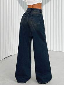 EURMUSE JEANS FEMME TAILLE BASSE JAMBE LARGE