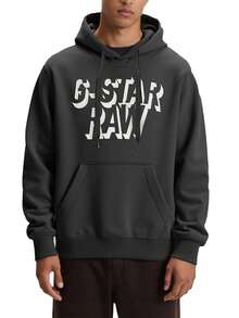 G-Star Retro Shadow Graphic Men's Hoodies Black - Grey - View 1