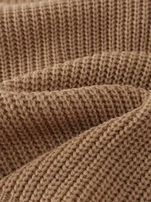 Franclia Áo khoác cardigan cổ chữ V đơn giản, thoải mái, thời trang mùa thu, rộng rãi, đa năng với họa tiết hoa 3D, phù hợp cho mùa thu/đông - Lạc đà - Xem 6