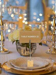 20/10/3PCS/Set Solid Wood Dining Table Card Holder Stands, Note Holder Stands, Photo Display - Suitable For Price Tags, Photos, Table Signs And Table Numbers