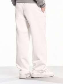 Quần thể thao ống rộng thoải mái cao cấp SUMWON có túi, thuộc bộ sưu tập Signature, thích hợp cho mùa đông, mang đến sự thoải mái tối đa. - trắng - Xem 3