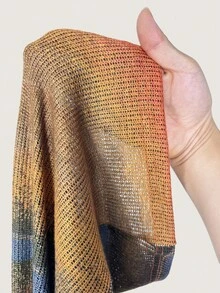 Amplova 性感渐变色金属环前镂空泪珠连体裤 - 彩色 - 查看 6