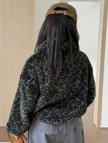 Dazy Kids 青少年女孩日常休闲运动衫 - 灰色 - 查看 5