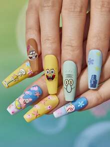 SpongeBob SquarePants | SHEIN 装饰贴纸 - 彩色 - 查看 3