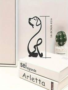 3pcs Dog Abstract Line Minimalist Wall Art Metal Sculpture Art Creative Ornaments Exquisite Home Office Desk Decoration Living Room Wall Decoration Best Gifts Birthday Graduation - Small Ornaments - View 11