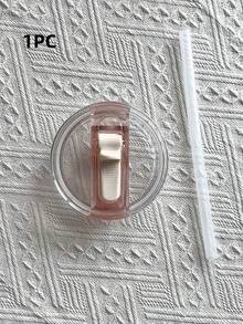 SHEIN 1 件 2 件 40 盎司玻璃杯替换盖 - 防漏翻盖吸管盖，白色、黑色、米色、蓝色、粉色，兼容 40 盎司杯配件 - 彩色 - 查看 24