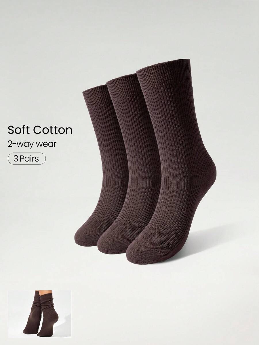 GLOWMODE GLOWMODE 3 Paar Just Relax gerippte Tube Socken Gym