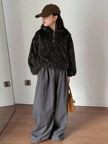 Dazy Kids 青少年女孩日常休闲运动衫 - 灰色 - 查看 2