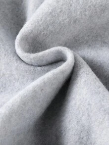 INAWLY Letter Graphic Thermal Lined Sweatshirt Fall Cloth For Women - Light Grey - View 6