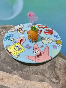 SpongeBob SquarePants | SHEIN 4个创意硅胶热杯套，防尘，适合各种杯形 - 彩色 - 查看 5