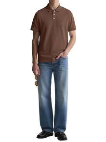 Men's Polo Shirts Brown - Brown - View 3