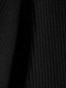 Manfinity Homme Plus Size Men's Solid Color Short Sleeve Single-Breasted Casual Pocket Shirt - Black - View 6