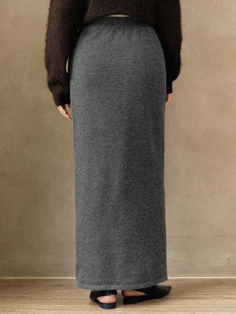 Women's Loose Casual Elegant Straight Skirt, Autumn/Winter Business Casual Woman