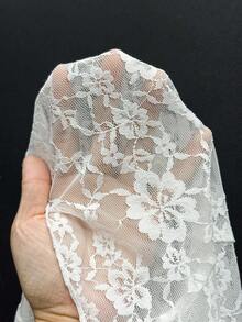 SHEIN PETITE 女士性感系带V领短款上衣，夏季 - 白色 - 查看 8