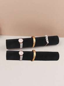 1/2PCS 3-In-1 Jewelry Display Stand - For Bracelets, Watches & Headbands, Aesthetic Vanity Organizer For Dorm Room, Space-Saving Gift For Women & Girls