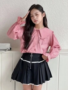 DAZY Tween Girls Casual Daily Shirt - Pink - View 5