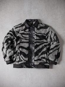 PAVTROS Áo khoác nỉ ấm áp thường ngày có khóa kéo cho nam, Thu/Đông - Xám - Xem 3