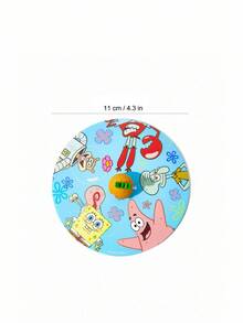 SpongeBob SquarePants | SHEIN 4个创意硅胶热杯套，防尘，适合各种杯形 - 彩色 - 查看 3