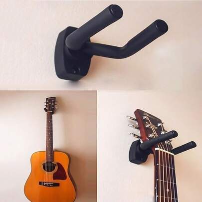 1pc Guitar Wall Mount Holder With Adjustable Soft Hook Universal Type Guitars Ukulele Bass Erhu Hanger