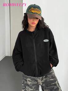 Teen GirlFleece Jacket, Fashion Casual Versatile New Fleece Sweatshirt Jacket For Autumn/Winter Fall