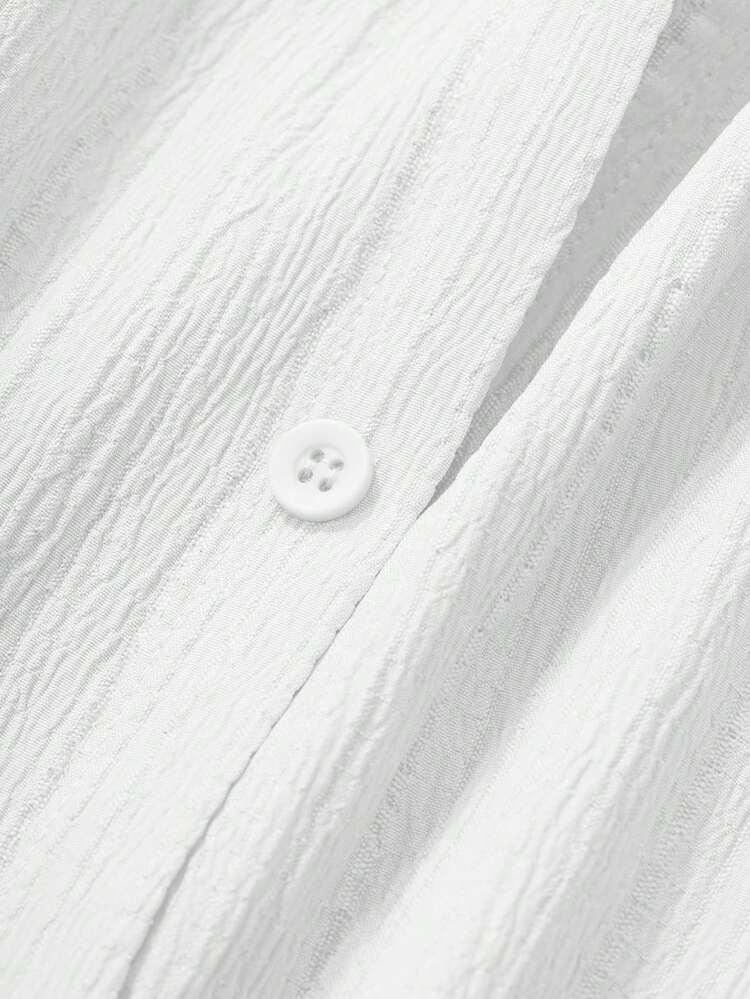 Tall Women's Oversized Turndown Collar Long Sleeve Casual Shirt