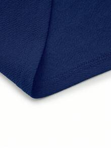 DreamSkyne 大码女式纯色半长伞裙喇叭裙黑色裙子女款黑色裙子 - 藏蓝色 - 查看 5