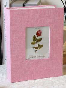 SHEIN 200 Pockets Photo Album Linen Cover DIY Writable Large Scrapbook Album 4x6 Photos Slip-In Picture Albums Children Growth - Multicolor - View 13