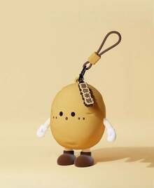 带有可爱表情的蔬菜主题迷你储物袋 - 适合青少年和成人的可爱情感零钱包，适合日常使用的创意钥匙扣配件 - 彩色 - 查看 6