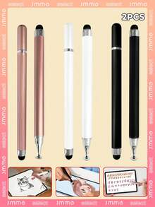 JMMO 2 件双头电容式触摸屏手写笔，适用于智能手机、平板电脑、书写、绘画