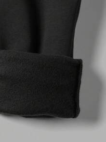 EURMUSE Áo hoodie có dây rút in chữ và núi Nhật Bản 100% Cotton dành cho nam - Màu xám đen - Xem 5