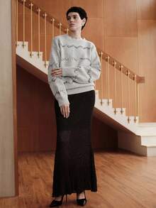 Uhlyne Uhlyne Sweater Halloween untuk Wanita - Light Grey - View 5