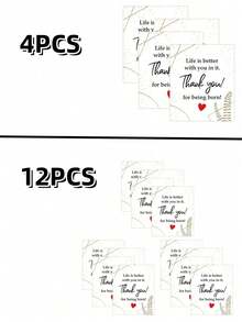 4Pcs/12Pcs/ Funny Birthday Wine Bottle Label For Him Elder, Rude Birthday Wine Stickers For Dad And Grandpa, Wine Bottle Stickers For Party Decoration - Multicolor - View 7