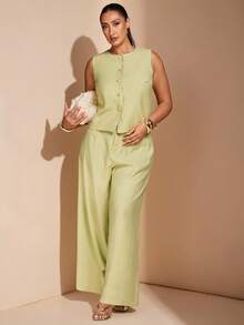 SHEIN BAE 1 件女式加大码初秋西装外套