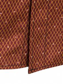 Manfinity Mode Men's Plaid Long Sleeve Single-Breasted Casual/Business Shirt - Burnt Orange - View 4